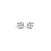 Boucles d'oreilles clous Modern Muse en diamant de laboratoire, taille brillant solitaire, or massif 14K/18K, certifiées GRA, bijoux de luxe à percer