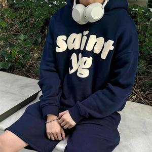 Sweat à capuche d'hiver en molleton surdimensionné unisexe 100% coton personnalisé 3D avec impression numérique et conception personnalisée - Product Image 2