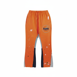 Pantalons de survêtement en coton à jambe droite doublés de polaire décontractés et sportifs à taille haute pour femmes Pantalons longs chauds d'hiver - Product Image 2