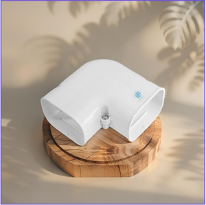 Cubiertas decorativas de PVC para tubos de aire acondicionado, serie 7565, pequeño codo recto blanco ecológico de 90 grados de Vietnam - Product Image 2