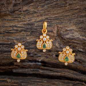 Pendientes de Plata con Colgante de Templo y Rubí 178135 para Boda - Product Image 3