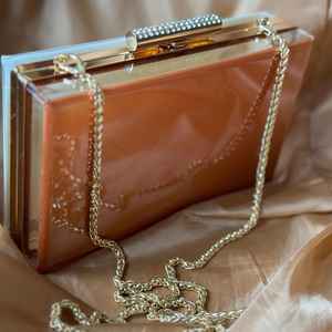 Exclusive Modern <b>Epoxy</b> <b>Resin</b> Clutch for Women | Waterproof Eco-Friendly Wedding Evening Purse | Bridal & Special Occasion - Product Image 2