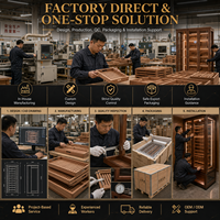 Humidor sur mesure de style bibliothèque avec intérieur en cèdre espagnol pour projet de club, hôtel ou villa