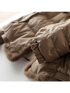 Streetwear Veste coupe-vent unisexe surdimensionnée à logo gaufré Veste en duvet bouffante Design personnalisé Veste matelassée à broderie pour femmes - Product Image 5