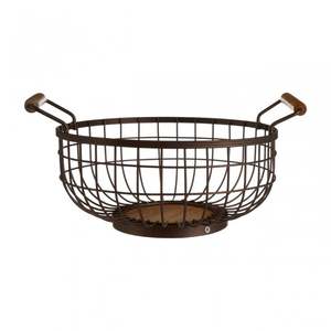 ตะกร้าใส่ผลไม้ทำจากเหล็ก2ชั้นสไตล์คลาสสิกสำหรับใส่อาหารทำมืออเนกประสงค์ - Product Image 3