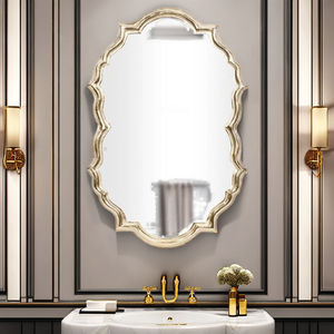 Miroir mural décoratif à cadre de miroir moderne pour meubles d'hôtel et salle de bain Miroir de courtoisie de couleur or Tenture murale - Product Image 2