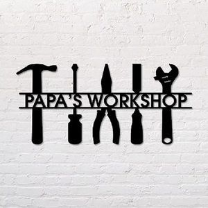 Haute qualité métal noir S rond en forme de signe salon chambre bureau mur Art décoratif sculpture vivant - Product Image 5