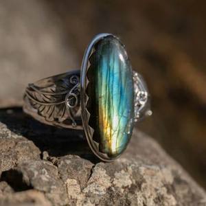 Brazaletes de moda de alta calidad para mujer, piedras preciosas de Natural labradorita, latón plateado para ropa de fiesta, la mejor colección de joyas - Product Image 5