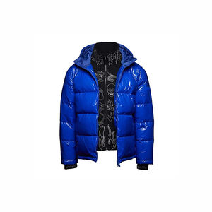 Chaqueta de plumón reversible de alta calidad para hombre con cuello alto de tela transpirable Diseño acolchado resistente al agua para invierno - Product Image 1