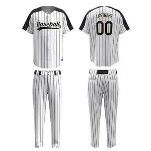 Uniforme de Béisbol Personalizado Más Vendido, 100% Poliéster, Transpirable, Absorbe la Humedad, Nombres de Equipos Personalizados en la Parte Delantera, Deportes - Product Image 6