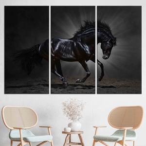 Arte impreso en lienzo para pared: decoración rústica para dormitorio de estilo granja, JUEGO DE 3 LIEÑOS - Product Image 1