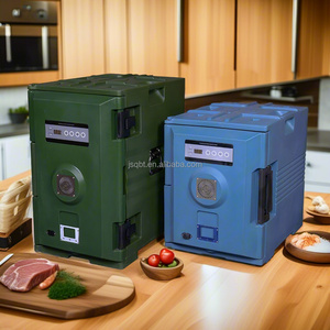 Chariot isolé électrique de chariot à nourriture de technologie de chauffage avancée de 90L 130L chariot électrique de la livraison de repas - Product Image 4