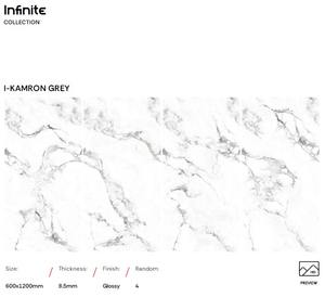 Carreaux de porcelaine polis antidérapants aspect marbre blanc brillant 600x1200mm pour salles de bain, salons, hôtels, maisons - Product Image 2