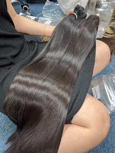 Extensiones de Cabello Humano Remy Liso y Sedoso, Cabello Vietnamita para Tejido, 6-32 Pulgadas, Super Doble Trama - Product Image 4