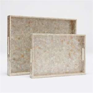 Wholesale Supplier <b>Mother</b> Of Pearl Serving Tray High Quality Elegant Custom Handmade Serving Tray Top Sale - Product Image 6