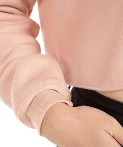 Confortable femmes Crop TOP sweats à capuche en gros pleine longueur des manches nouveauté élégant anti-boulochage vêtements femmes recadrée à capuche - Product Image 3