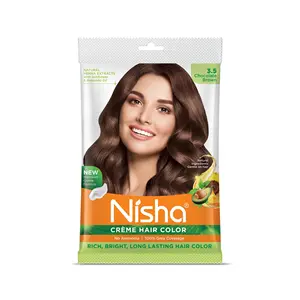 Chocolate Brown Buy Cream Hair Color Rich Bright Color de cabello de larga duración para Ultra Soft Deep Shine 100% Grey Cobertura