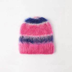 Gorro de mohair totalmente liso para hombre y mujer, gorro cálido de invierno para fiestas de ciclismo y esquí, servicio OEM - Product Image 3