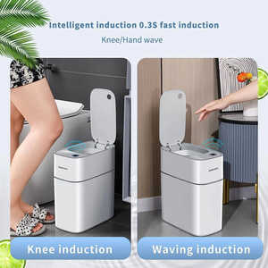 Bote de Basura Inteligente con Sensor Joybos, Popular, Rectangular, de ABS, Diseño Moderno para Uso en Interiores/Exteriores/Dormitorio/Baño - Product Image 3