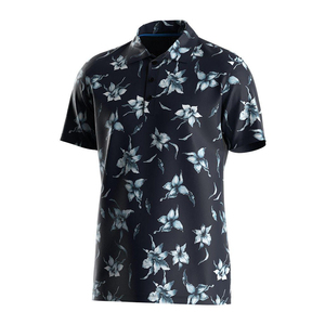 Venta al por mayor de secado rápido botón flor sublimación camisa pareja ropa de playa Estilo Hawaiano camisas - Product Image 1