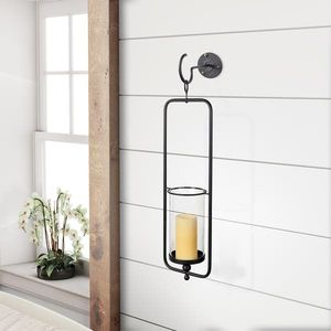 Elegante y Lujoso Candelabro de Pared de Metal Colorido para Velas de Pilar, para Decoración Interior Moderna y Creativa de Hogar u Hotel - Product Image 2