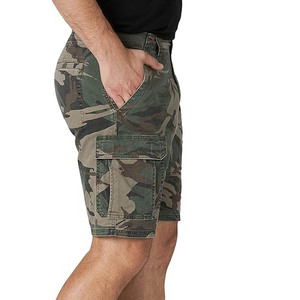 100% pantalones cortos de algodón para hombre OEM fábrica al por mayor logotipo personalizado cintura elástica tiro medio sólido Casual transpirable secado rápido - Product Image 4