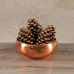 Cuenco Decorativo Artesanal de Latón Puro Indio para Decoración del Hogar y Uso en la Cocina con Acabado Antiguo Disponible al Mejor Precio - Product Image 6