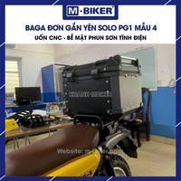 Porte-bagages arrière simple de luxe Solo PG1 M-Biker, service professionnel, construction en alliage THP durable, CNC, 4 kg