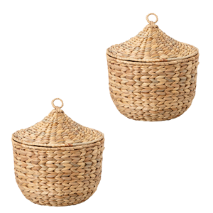 Cesta de Jacinto de Agua Especial con Tapa, Cesta Tejida a Mano Ecológica, Conveniente para Almacenamiento en la Cocina y el Hogar, Venta al por Mayor desde Vietnam - Product Image 3