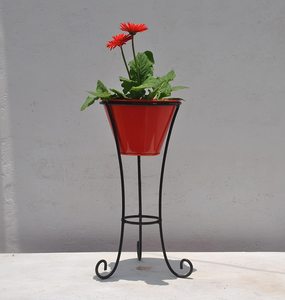 Maceta de flores y maceta con soporte, decoración de Hotel de boda, naranja, calidad Premium, con soporte, nuevo diseño - Product Image 4