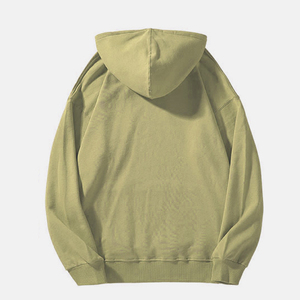 Ligero poliéster polar ropa de hombre básico elegante pulóver sudaderas con capucha para mezcla de algodón de alta calidad liso personalizado - Product Image 2