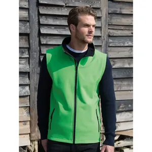 Custom Softshell Bodywarmer Fishing <b>Vest</b> Premium Custom Merchandising Fishing <b>Vest</b> - Product Image 3