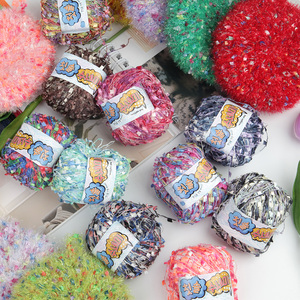 Misoknit แปรงสีฟันขนแกะถักนิตติ้นมือเส้นด้ายหลากหลายสีผสมรูปแบบดิบผลิตภัณฑ์ที่ดีในโลก - Product Image 3