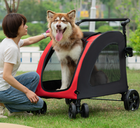 Poussette pour animaux de compagnie, chien, chat, dessin animé, confortable, légère, robuste, pliable, 4 roues, imperméable, écologique, 32 kg, voyage