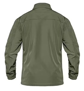 Veste tactique OEM avec veste softshell coupe-vent pour homme Vestes universitaires grande taille en tissu à séchage rapide imprimé - Product Image 3