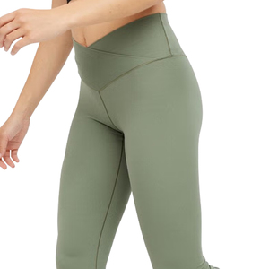 Pantalones con logotipo personalizado para mujer, pantalón de lona acampanado de primavera, cintura elástica media, pantalones planos de oficina para mujer, pantalones de pierna ancha 2026 - Product Image 4