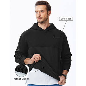 2025 High Quality 400 GSM 100% Cotton <b>Thick</b> Blank Plain Heavyweight <b>Hoodies</b> <b>For</b> <b>Men</b> Unisex Custom Logo Plus Size <b>Men's</b> <b>Hoodies</b> - Product Image 3