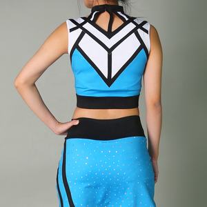 Conjuntos de Uniformes de Animadoras sin Mangas con Colores de Equipo Personalizados para Eventos Deportivos, Prácticas y Presentaciones - Product Image 2