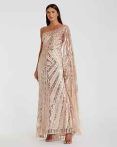 Vestido Maxi de Crepé sin Tirantes, Modesto, con Perlas Bordadas, Silueta en Línea A, Cintura Natural, Estilo Simple, Parte Delantera sin Tejido - Product Image 3