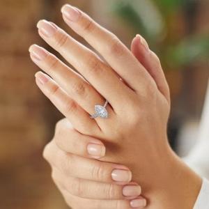 4x8mm Marquise Lab Grown Diamond Ring Lab Lab Créé Diamant Bijoux F Couleur VS1 Clarté Pour La Fabrication De Bijoux Bague De Fiançailles pour elle - Product Image 1