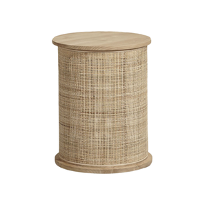 Mesita de noche mesa de centro de ratán con almacenamiento de madera maciza muebles de buena calidad moderno estilo simple directo de fábrica - Product Image 2
