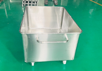 Conception professionnelle 200L 600L viande fruits légumes usine de transformation viande sauter chariot euro bin