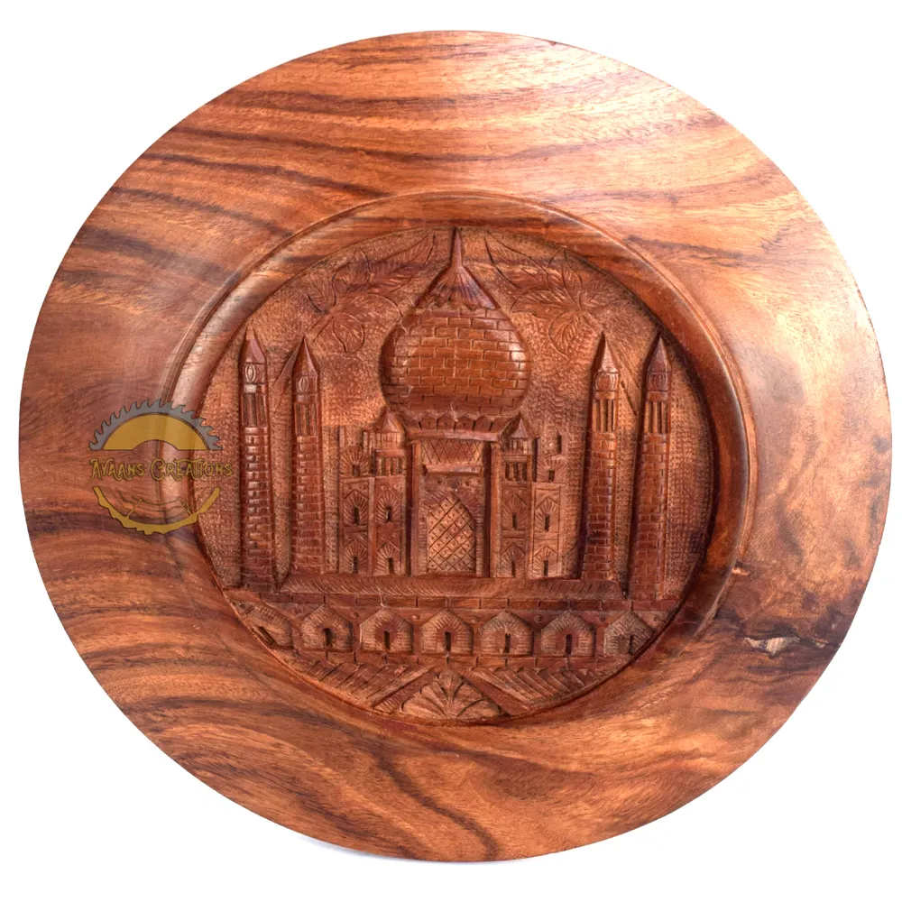 Premium ahşap el yapımı oyma güzel TAJ MAHAL Ayaans kreasyonları tarafından Mughals Artitecture ve dünyalar favori anıt