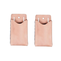 Estuche Porta Clavos de Cuero Curtido Vegetal Duradero, Personalizable OEM, con Revestimiento Remachado, Resistente al Agua, con Cierre, Capacidad para 200 Clavos