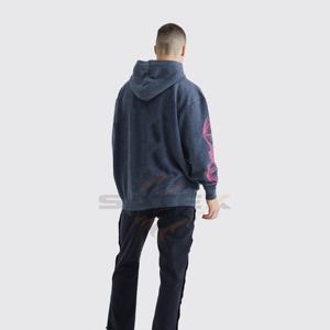 Sudadera con Capucha de Invierno, Estilo Contemporáneo, Lavado Ácido, Poliéster/Algodón, Resistente al Viento, Ecológica, Bordada, Lisa, Teñida, al Mejor Precio, ODM - Product Image 5