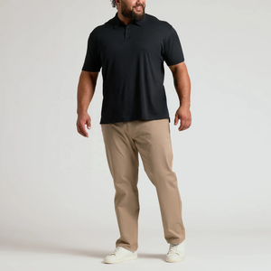 Polo para Hombre de Color Sólido, Camisa para Hombre, Tejido de Punto, Diseño Comprimido, Cómodo y Transpirable - Product Image 6