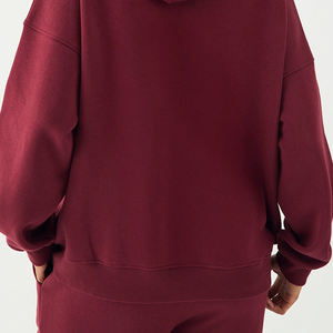 Sweat à capuche pour femme au quotidien avec tissu en polaire pelucheux, fermeture éclair, capuche douce et cordon de serrage réglable, prix d'usine 2026 - Product Image 6