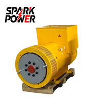 Alternador de CA sin escobillas de 200KW con cable de cobre 100%, de un solo/doble rodamiento, silencioso, de bastidor abierto, ATS, fabricado en China, sistema de refrigeración por agua 100%
