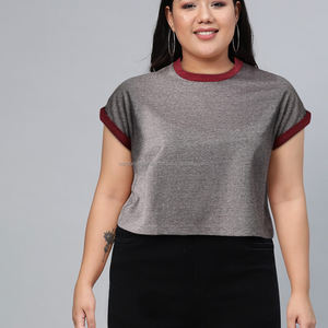 Nardon Apparel Femmes été SlimFit Crop Top 100% Coton Casual Short avec Bouton Décoration Respirant Été - Product Image 4