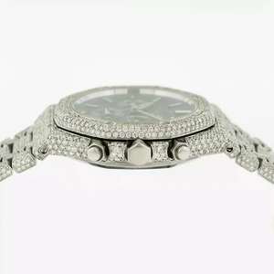 Montre personnalisée de luxe à mouvement mécanique ETA cultivé en laboratoire, boîtier en alliage, bracelet en caoutchouc, affichage analogique, pour la revente - Product Image 3